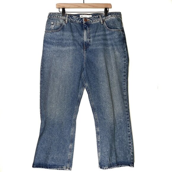 NWOT Asos Denim Rebel SB Remo Crop Jeans US 14/32 High Rise Straight Leg - Picture 1 of 8